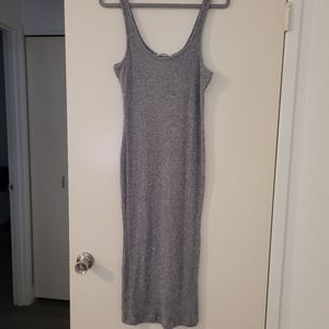 NEW Double Zero Heather Gray Soft Knit Maxi Dress